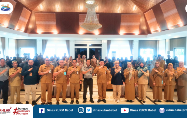 Dorong UMKM Naik Kelas, Pemprov Babel Serahkan Sertifikat HAKI Bagi UMKM