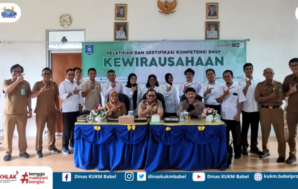 Tingkatkan Kualitas SDM KUMKM, DKUKM Berikan Sertifikasi Kompetensi Kewirausahaan