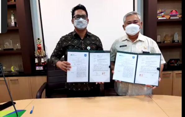 Dinas KUKM Babel Tandatangani PKS dengan BPJamsostek Pangkalpinang