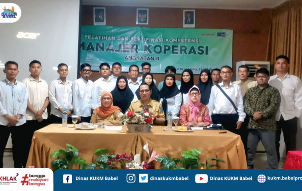 Tingkatkan Profesionalisme, Dinas KUKM Babel Latih dan Sertifikasi Manajer Koperasi