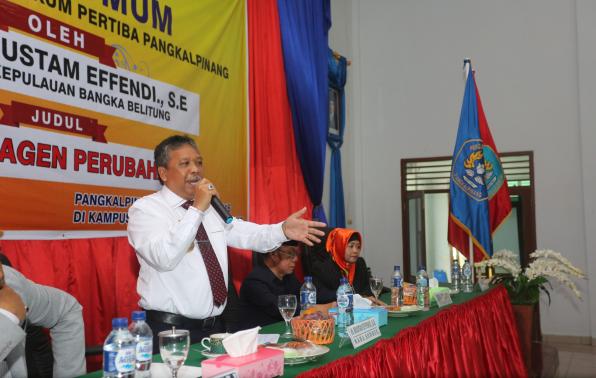 Beri Kuliah Umum di Pertiba, Gubernur Babel Singgung Peran Pemuda