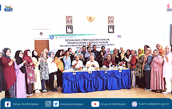 Dinas KUKM Dorong Peningkatan Literasi Hukum bagi PUMK Kab Basel