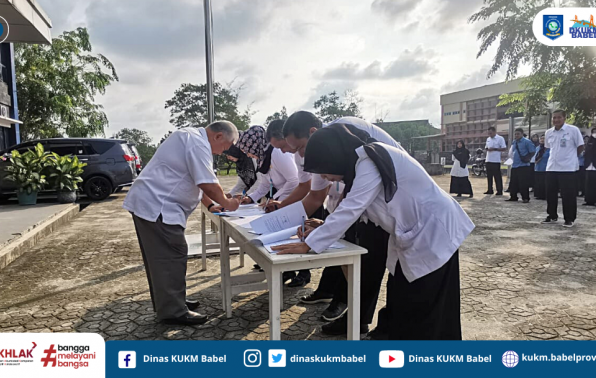 Kadis dan ASN KUKM Babel Ikrar Netral di Pemilu 2024