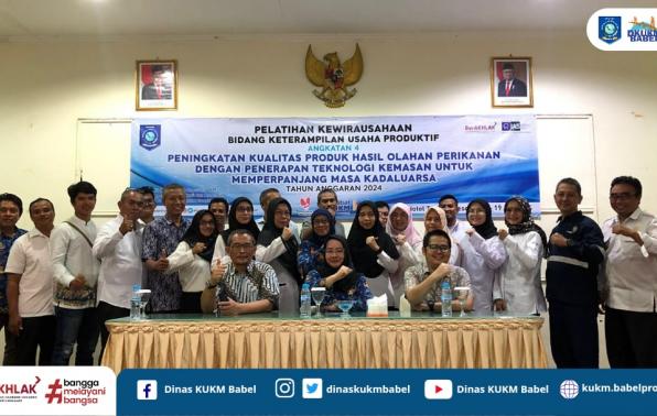 Plt Kadis Buka Pelatihan Produk Turunan Kelapa Sawit dan Kemasan dengan Teknologi MAP