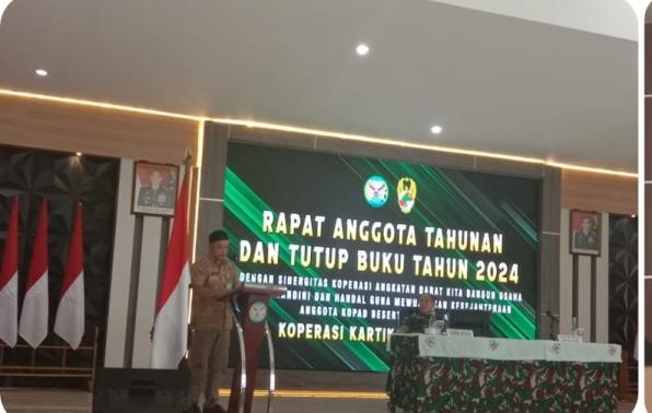 DKUKM Berikan Apresiasi Pelaksanaan RAT Koperasi Konsumen Kartika Korem Gaya