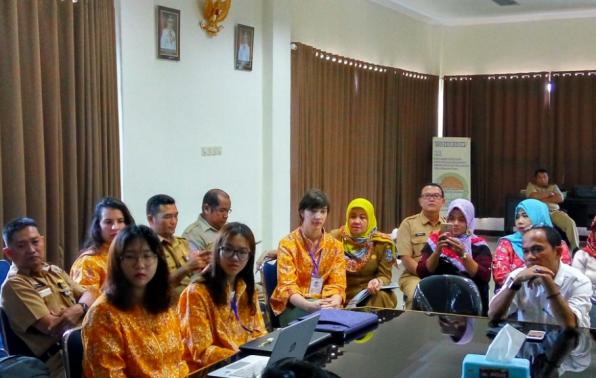 Tujuh Mahasiswa AIESEC Sambangi Dinas KUKM Babel