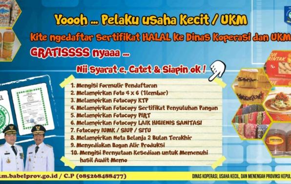 Genjot Produk UKM Halal, Pemprov Fasilitasi 250 Sertifikasi Halal bagi Usaha Kecil