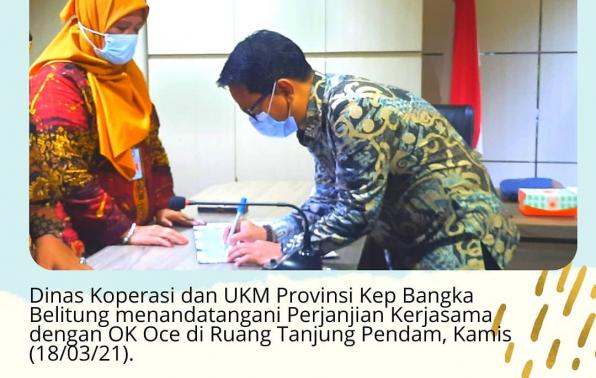 Kembangkan Gerakan Kewirausahaan Terpadu, Pemprov Babel Tandatangani PKS dengan OK Oce