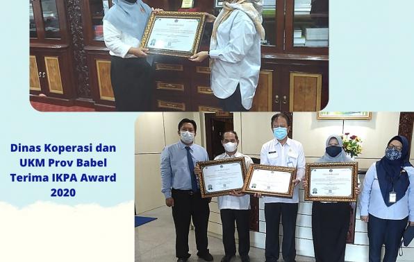 Dinas KUKM Babel Raih IKPA Award 2020