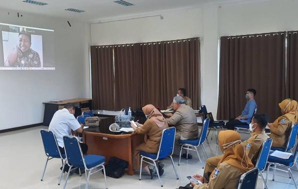 Sampaikan Program Pemberdayaan KUKM, Kadis KUKM Lakukan Pertemuan Dengan Anggota DPD RI Secara Virtual
