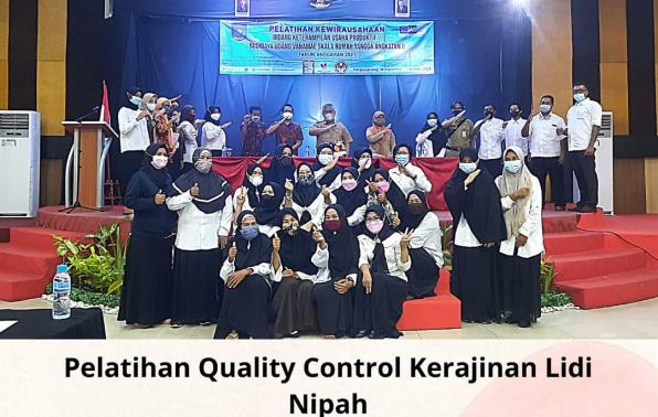 Dinas KUKM Ingin Masyarakat Bisa Ekspor Udang Vaname dan Kerajinan Lidi Nipah