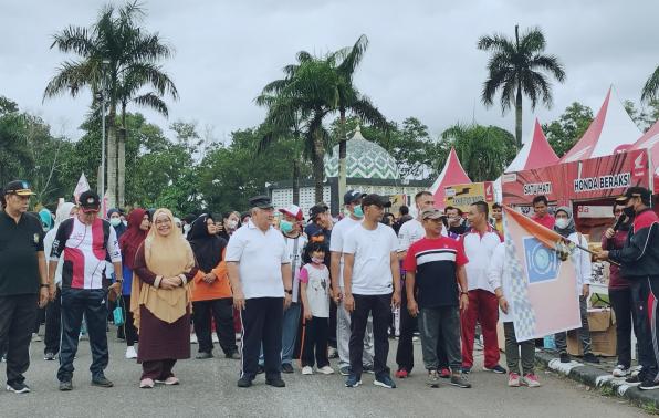 Jalan Santai Peringatan Harkopnas ke-75 di Babel Berlangsung Meriah
