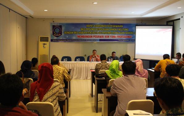 Samakan Persepsi, BKD Se-Babel Rakor Di Belitung