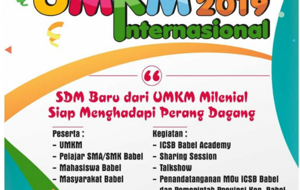 Peringati Hari UMKM Internasional, Dinas KUKM Babel Bakal Adakan Sejumlah Kegiatan