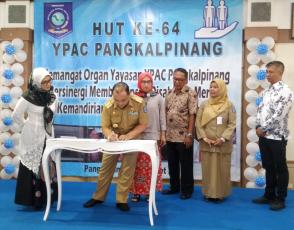 Penandatanganan MoU antara Pemprov Kep Babel dan YPAC Pangkalpinang